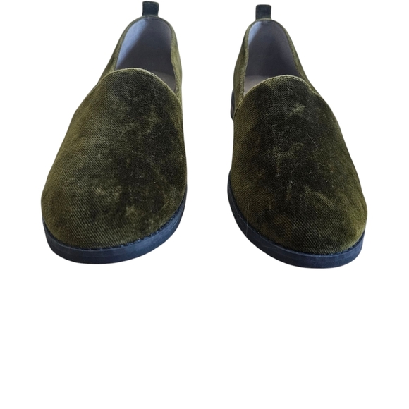 Eileen Fisher Demi 3 Velvet Loafers Olive‎ Green Women's Size 7.5 - Picture 3 of 9